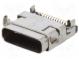Zásuvka  USB C  na PCB  SMT  vodorovné  V  USB 3.1  gold flash  1A