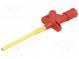 Merací hrot s háčikom  s háčikom  6A  1kVDC  červený  4mm