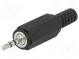 Zástrčka  Jack 2,5mm  vidlica  stereo  s vývodkou  póly  3  priamy