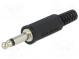 Zástrčka  Jack 3,5mm  vidlica  mono  s vývodkou  póly  2  priamy