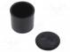 Kryt  pre poplachové zar  Z  14mm  ABS  čierna  Ø  14,8mm