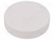 Kryt  pre poplachové zar  ABS  biela  Ø  70mm  H  18mm
