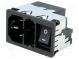 Konektor  napájacie AC  zásuvka  vidlica  4A  250VAC  IEC 60320