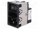 Konektor  napájacie AC  zásuvka  vidlica  1A  250VAC  IEC 60320