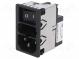 Konektor  napájacie AC  zásuvka  vidlica  6A  250VAC  IEC 60320