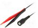 Vodič Kelvina  70VDC  1A  Dĺž  1m  čierna a červená