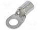 Káblové oko  M5  10mm2  krimpovacie  na kábel