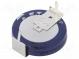 Superkondenzátor  THT  1F  5,5VDC  -20÷80%  Ø19x6,7mm  30Ω