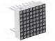 Displej  LED  matice  8x8  modrý  15-30mcd  katóda  20x20mm  3,2÷4V