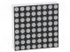 Displej  LED  matice  8x8  červený  30-60mcd  anóda  32x32mm  2÷2,6V