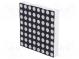 Displej  LED  matice  8x8  červený  6-12mcd  katóda  60,2x60,2mm