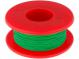 Vodič  drôt  Cu  30AWG  zelená  kynar 460 (PVDF)  300V  50m