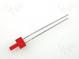 LED  2mm  červená  5÷10mcd  70°  Čelo  plochá  2÷2,5V  4,8x2,5mm  THT