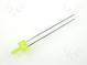 LED  2mm  žltá  3÷8mcd  70°  Čelo  plochá  2,1÷2,5V  4,8x2,5mm  THT
