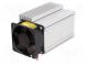 Chladič  extrudovaný  L 100mm  hliník  naturálny  24VDC