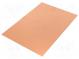 Laminát  FR4  0,6mm  L 170mm  W 120mm  Povlak  meď