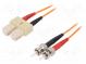 Optický kábel patchcord  OM2  SC/UPC,ST/UPC  2m  LSZH  oranžová