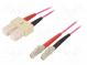 Optický kábel patchcord  OM4  LC/UPC,SC/UPC  2m  LSZH  fialová