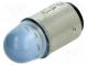 LED lampa  modrý  BA15D  230VAC