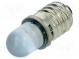 LED lampa  modrý  E10  12VDC  12VAC