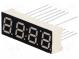 Displej  LED  7-segmentový  7,11mm  zelený  3,5mcd  katóda  0,28