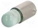 LED lampa  zelený  BA9S  220VDC