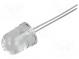 LED  10mm  jantárová  2900÷3800mcd  30°  Čelo  konvexné