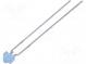 LED  1,8mm  modrá  460÷780mcd  60°  2,6÷3,6V  Čelo  konvexné