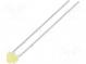 LED  1,8mm  žltá  160÷270mcd  60°  1,6÷2,4V  Čelo  konvexné