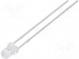 LED  3mm  modrá  2200÷3800mcd  30°  Čelo  konvexné