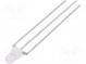 LED  3mm  dvojfarebná  červená/zelená  590÷1300mcd  2000÷4500mcd