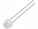 LED  4,8mm  červená  600÷1000mcd  100°  Čelo  konvexné  1,6÷2,4V