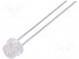 LED  4,8mm  modrá  600÷1000mcd  80°  Čelo  konvexné  2,6÷3,6V  THT
