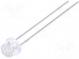 LED  4,8mm  zelená  2900÷5000mcd  80°  Čelo  konvexné  2,6÷3,6V  THT