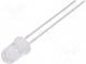 LED  5mm  červená  2900÷5000mcd  15°  20mA  1,6÷2,4V  Čelo  konvexné