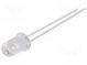 LED  5mm  červená  1000÷1600mcd  60°  20mA  1,6÷2,5V  Čelo  konvexné