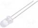 LED  5mm  modrá  6500÷11000mcd  15°  20mA  2,6÷3,6V  Čelo  konvexné