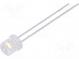 LED  5mm  biela neutrálna  1000÷1700mcd  100°  20mA  2,6÷3,6V