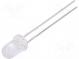 LED  5mm  biela studená  14000÷23000mcd  15°  20mA  2,6÷3,6V