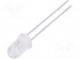 LED  5mm  biela neutrálna  2900÷5000mcd  60°  20mA  2,6÷3,6V  5500K