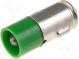 LED lampa  zelený  BA7S  24VDC