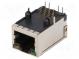 Zásuvka  RJ45  PIN  8  tienené,s LED diódou  Usporiad.kol  8p8c