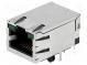 Zásuvka  RJ45  PIN  8  tienené,s LED diódou  Usporiad.kol  8p8c