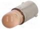 LED lampa  oranžová  BA9S  220VDC