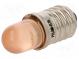 LED lampa  oranžová  E10  12VDC  12VAC