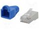 Zástrčka  RJ45  PIN  8  Kat  5e  tienené,s krytom  pozlátený  priamy