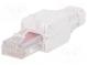 Zástrčka  RJ45  PIN  8  Kat  6  Usporiad.kol  8p8c  23AWG-26AWG