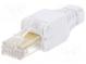 Zástrčka  RJ45  PIN  8  Kat  5e  s vývodkou  Usporiad.kol  8p8c