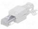 Zástrčka  RJ45  Kat  6a  netienené  Usporiad.kol  8p8c  5÷6,5mm