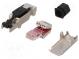 Zástrčka  RJ45  PIN  8  Kat  6a  tienené  Usporiad.kol  8p8c  priamy